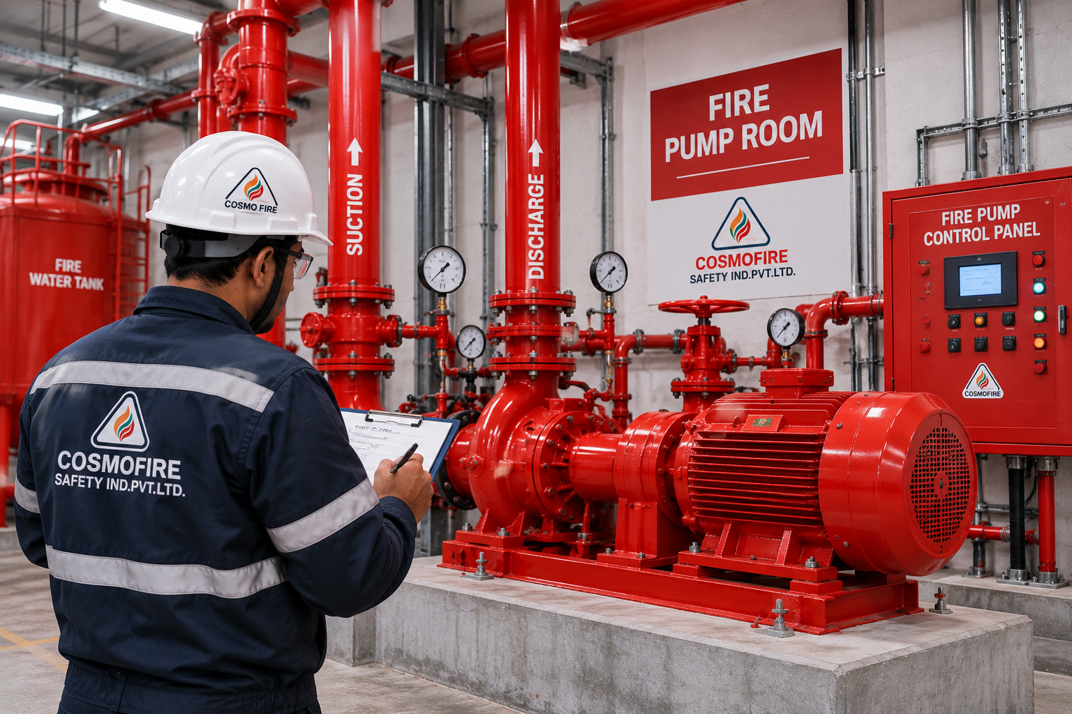 Fire Pump Room Hydrant System AMC Fire Saftey Manufacturers and Dealers in Maharashtra